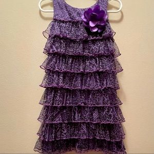 Beautiful Ruffled Little Girl’s Dress Sz 5